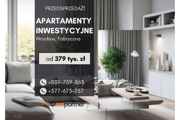 Wrocław, Fabryczna, Muchobór Mały, WYKOŃCZONY apartament - ODLICZ 23% VAT